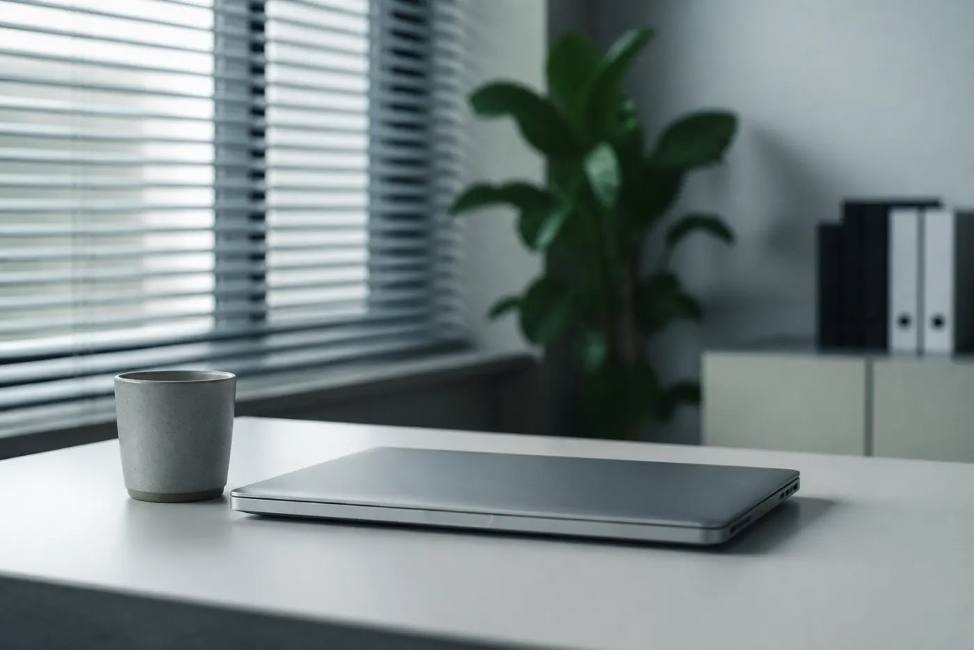 A quiet desk setup suggesting privacy and control over your LinkedIn session